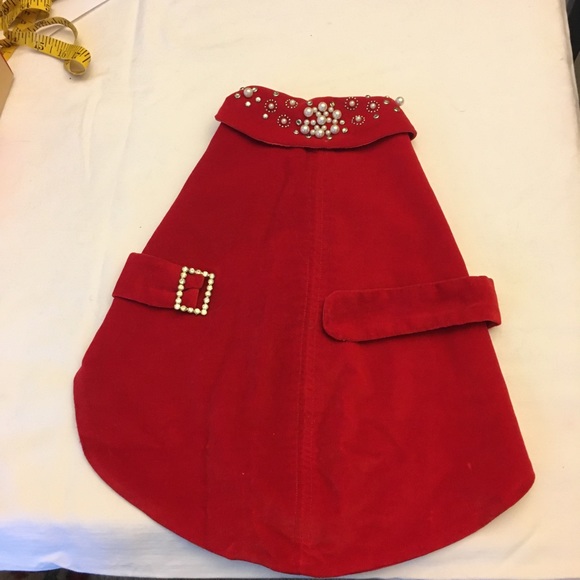 1950’s Vintage Velvet Holiday Dog Coat - Picture 3 of 7